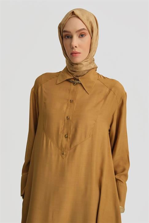 26Y4701 Armine Tunik Elbise Sahra