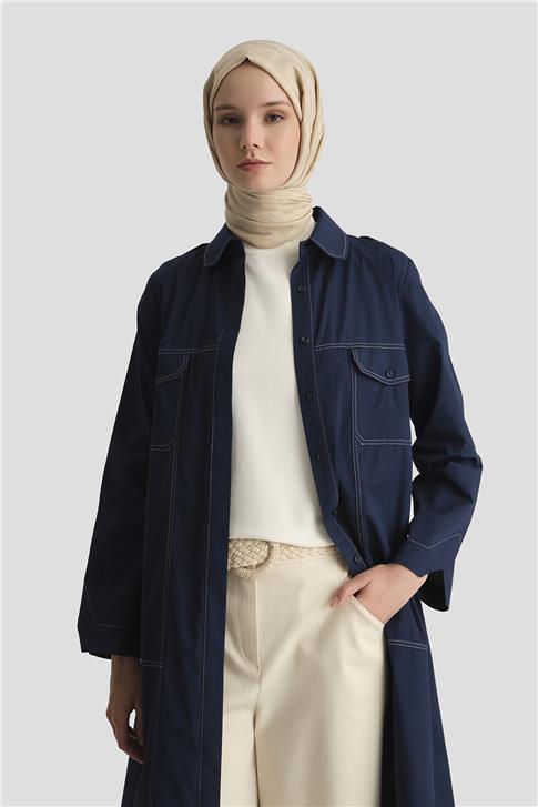 26Y4705 Armine Tunik Elbise Lacivert