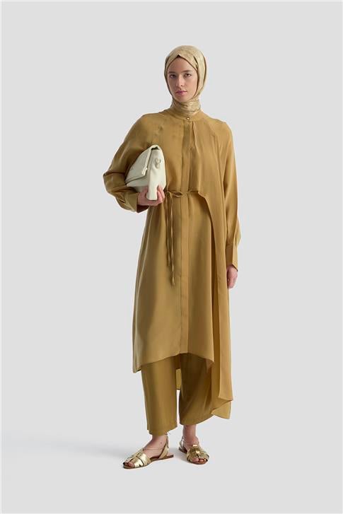 26Y4706 Armine Tunik Elbise Sahra