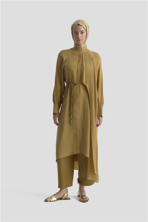26Y4706 Armine Tunik Elbise Sahra
