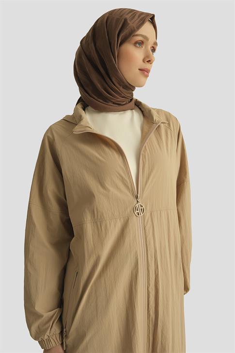 Armine Paraşüt Fermuarlı Kap 25YT517 Bej