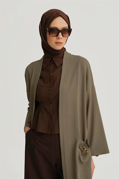 Armine Zincir Detaylı Giy Çık 25YT521 Haki