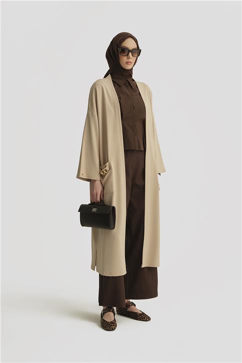 Armine Zincir Detaylı Giy Çık 25YT521 Vizon