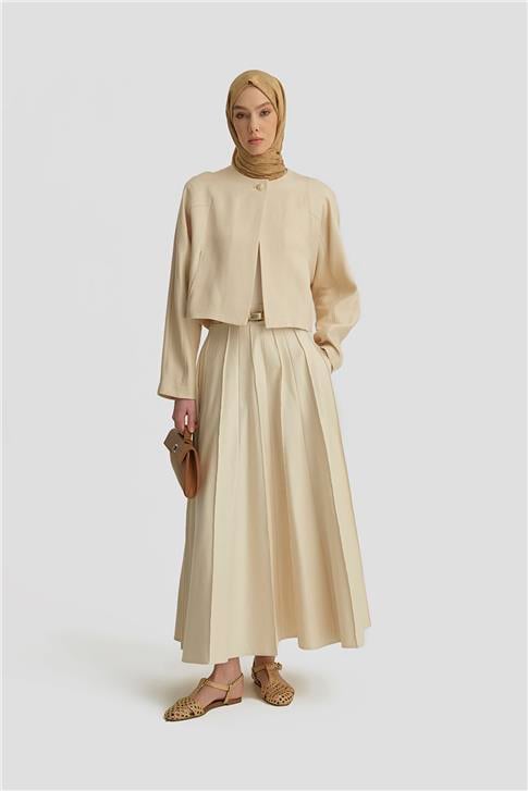 Armine Elişi Dikişli Tencel Ceket 25Y5903 Aytaşı