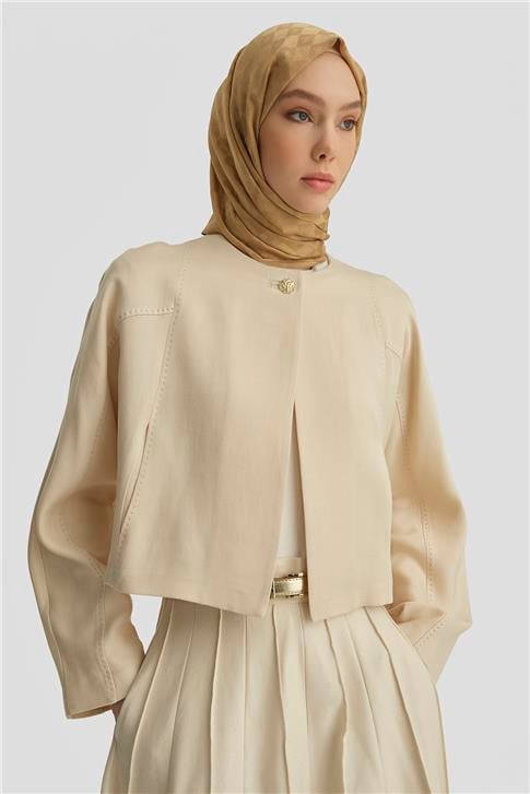 Armine Elişi Dikişli Tencel Ceket 25Y5903 Aytaşı