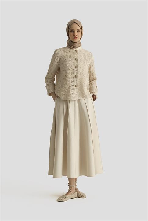 Armine Natural Brode Ceket 25Y5904 Naturel