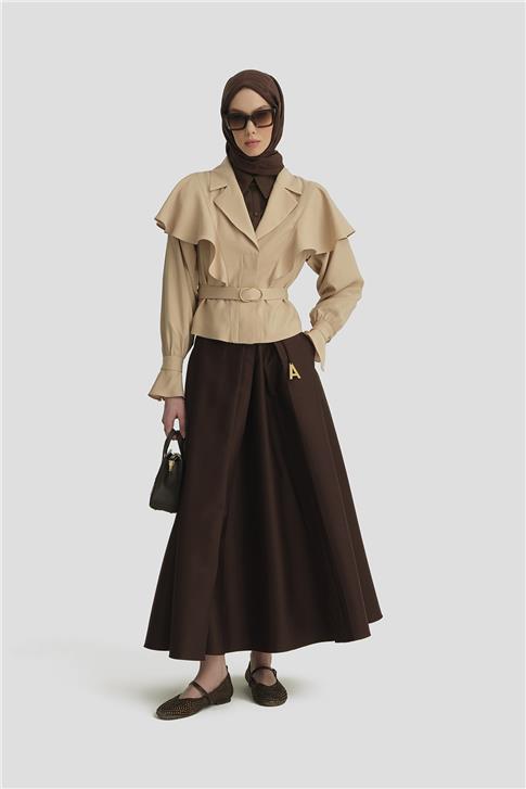 Armine Kolu Seyyar Tencel Ceket 25Y5906 Aytaşı