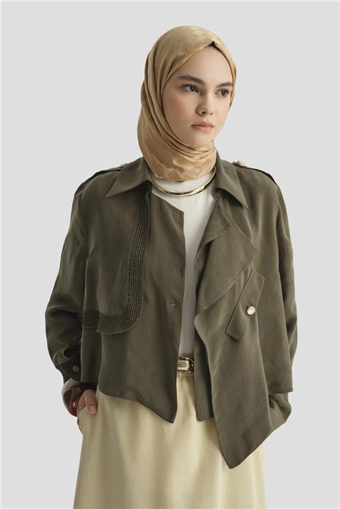 Armine Asimetrik Ceket 25Y5914 Haki
