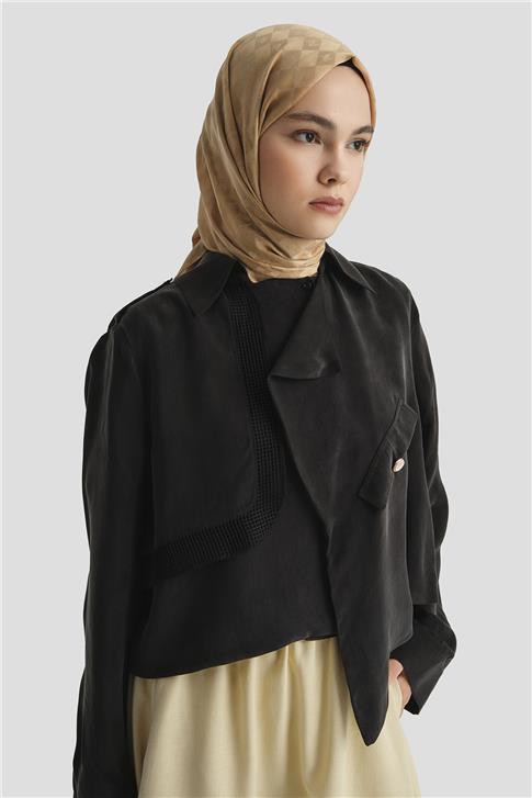 Armine Asimetrik Ceket 25Y5914 Siyah