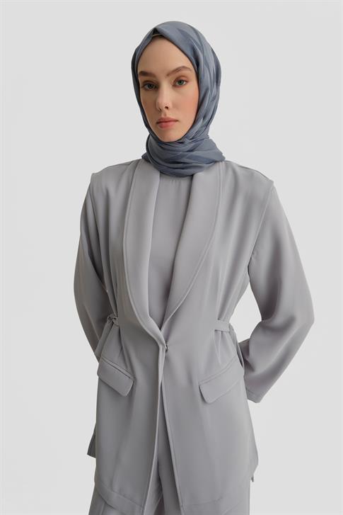 Armine Yelekli Üçlü Takım 25Y6000 Gri