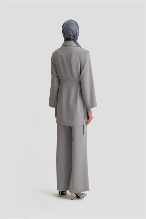 Armine Yelekli Üçlü Takım 25Y6000 Gri