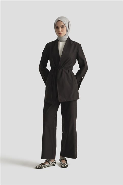 Armine Blazer Ceketli Takım 25K6007 Siyah