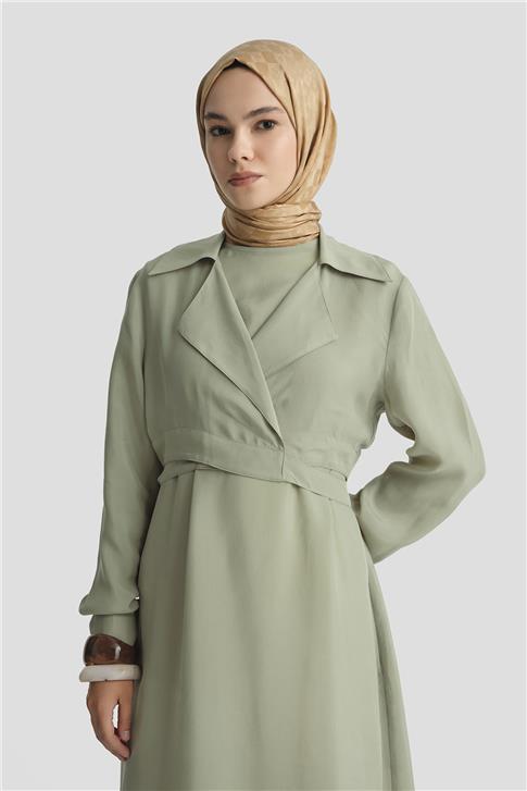 Armine Bluz Elbiseli Takım 25Y6009 Çağla