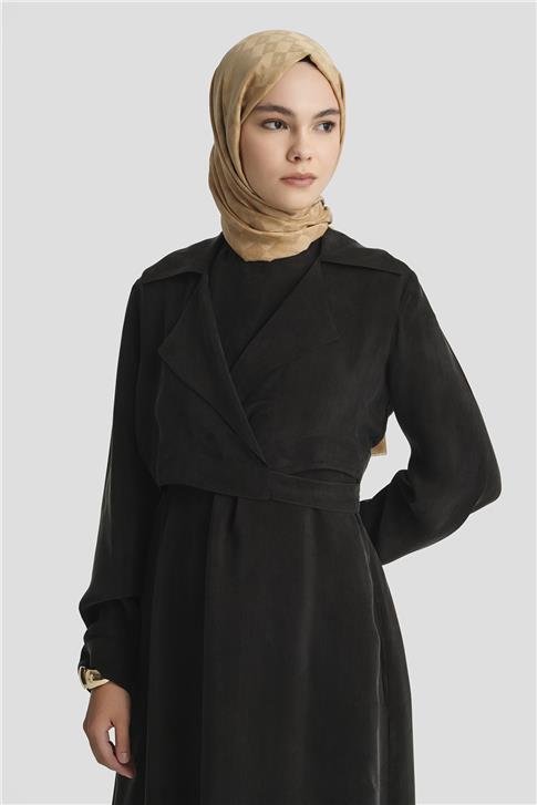 Armine Bluz Elbiseli Takım 25Y6009 Siyah