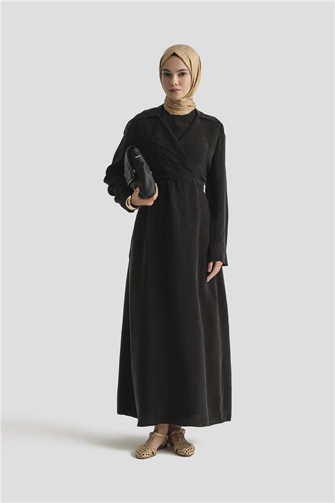 Armine Bluz Elbiseli Takım 25Y6009 Siyah
