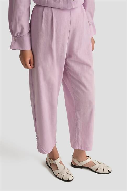 Armine Düğme Detaylı Takım 25Y6012 Lila