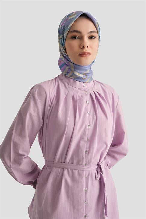 Armine Düğme Detaylı Takım 25Y6012 Lila