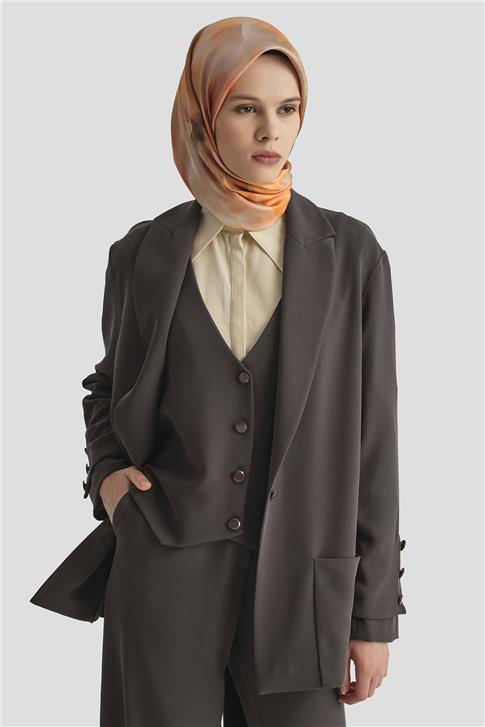 Armine Garnili 3 lü Takım 25Y6022 Kahverengi