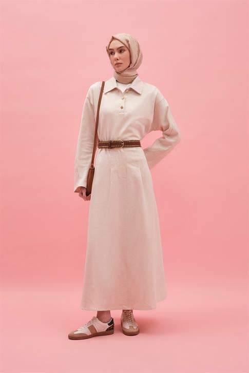 Armine Ham Denim Takım 25Y6025 Naturel