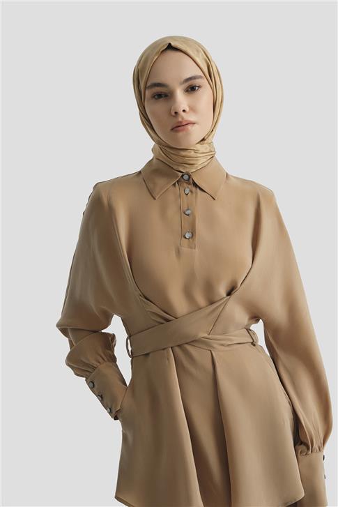 Armine Çapraz Bağlamalı Cupra Takım 25Y6032 Sahra