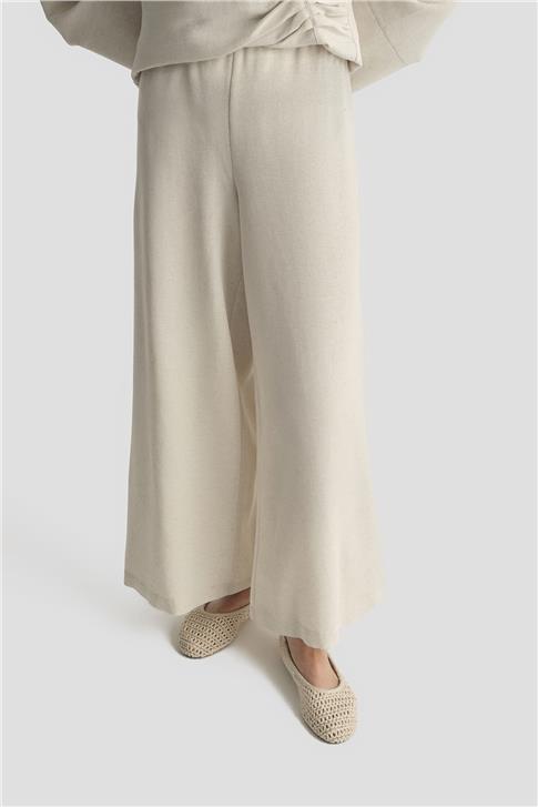 Armine Pantolon Etekli Rahat Takım 25Y6033 Taş