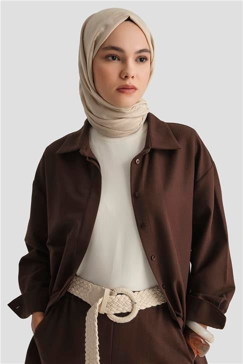 Armine Keten Basic Takım 25Y6036 Kakao