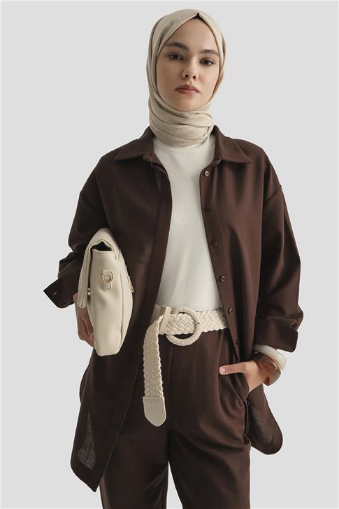 Armine Keten Basic Takım 25Y6036 Kakao