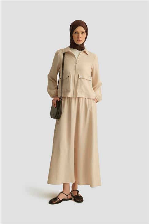 Armine Ceketli Tencel Takım 25YT622 Taş