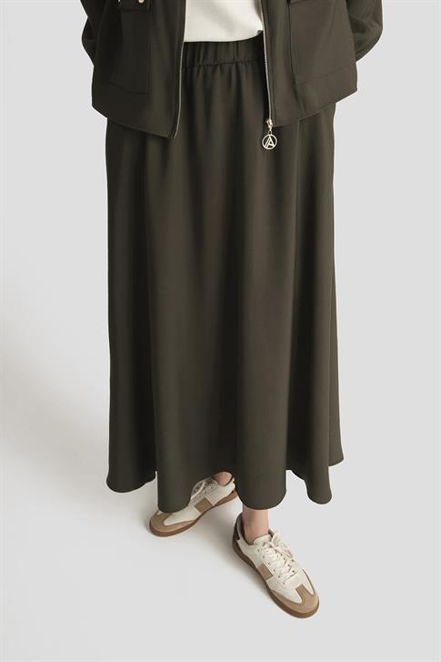 Armine Ceketli Tencel Takım 25YT622 Kahverengi