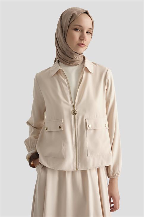 Armine Ceketli Tencel Takım 25YT622 Taş