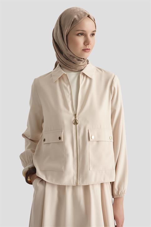 Armine Ceketli Tencel Takım 25YT622 Taş