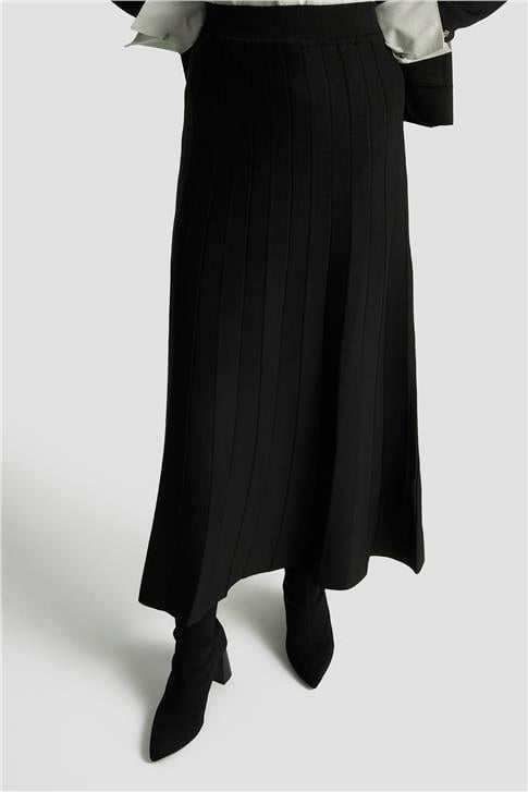 Armine Hırka Etek Triko Takım 25KTD6120 Siyah