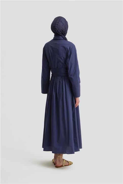 Armine Anvelop Elbise 25Y9000 Puslu Mor