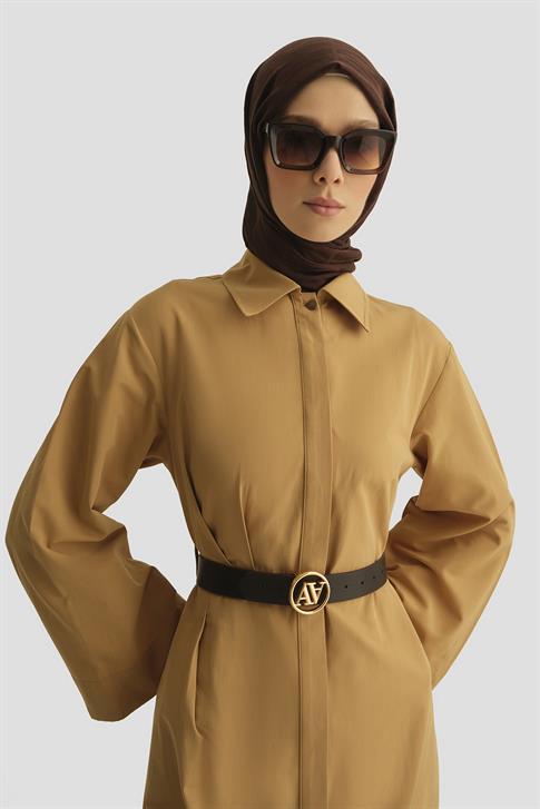 Armine Kemerli Elbise 25Y9023 Sahra