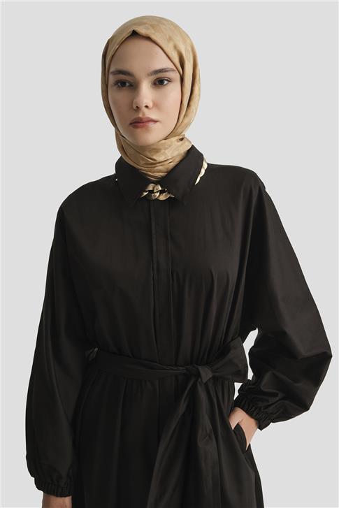 Armine Gömlek Elbise 25YD9025-1 Siyah