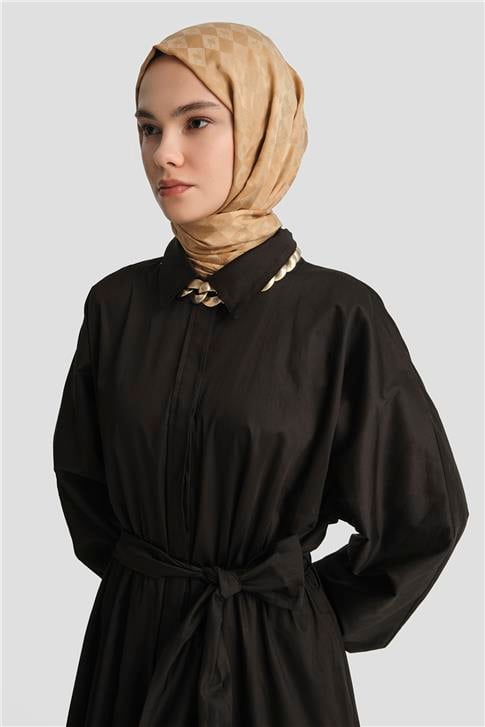 Armine Gömlek Elbise 25YD9025-1 Siyah