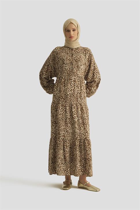 Armine Trend Elbise 25YT905 Kahverengi
