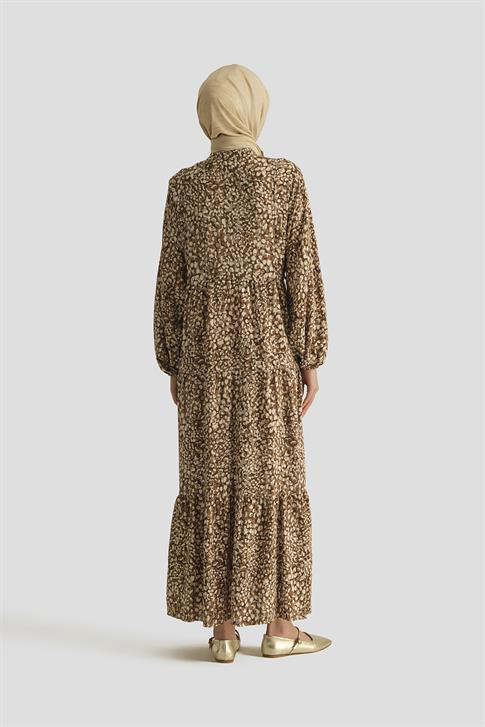 Armine Trend Elbise 25YT905 Kahverengi