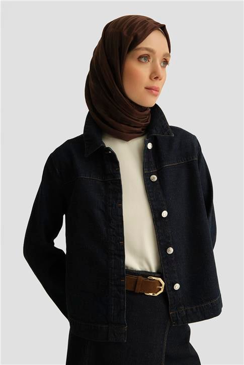 Armine Denim Gömlek Ceket 25YD9113 Koyu Lacivert