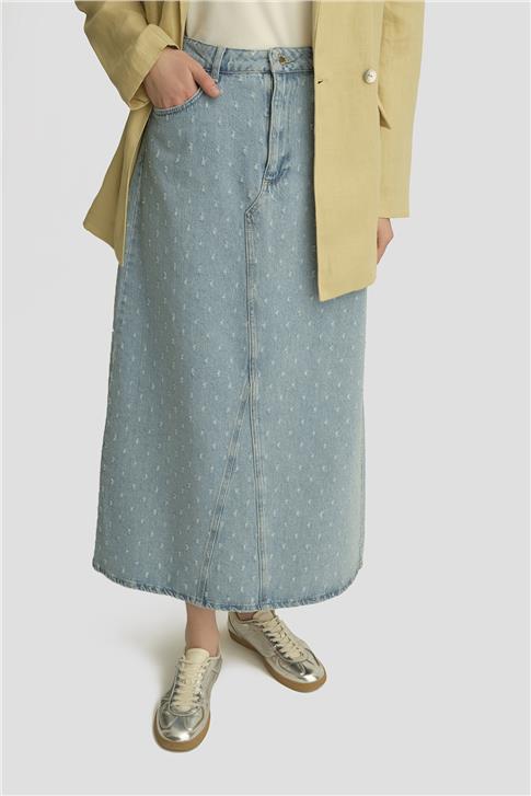 Armine Denim Etek 25YD9125 Mavi