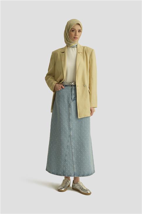 Armine Denim Etek 25YD9125 Mavi