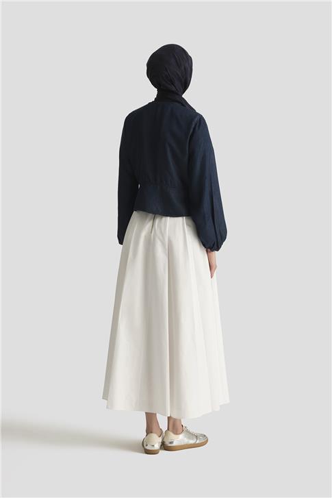 Armine Tencel Bluz 25YD9127 Koyu Lacivert