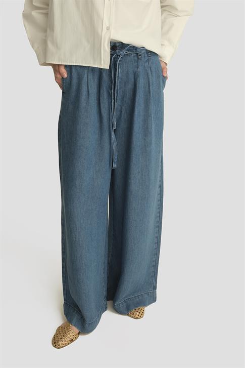 Armine Tencel Wideleg Pantolon 25YD9130 İndigo