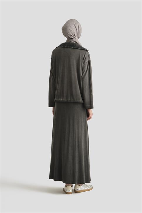 Armine Viskon Ceketli Takım 25YD9148 Antrasit