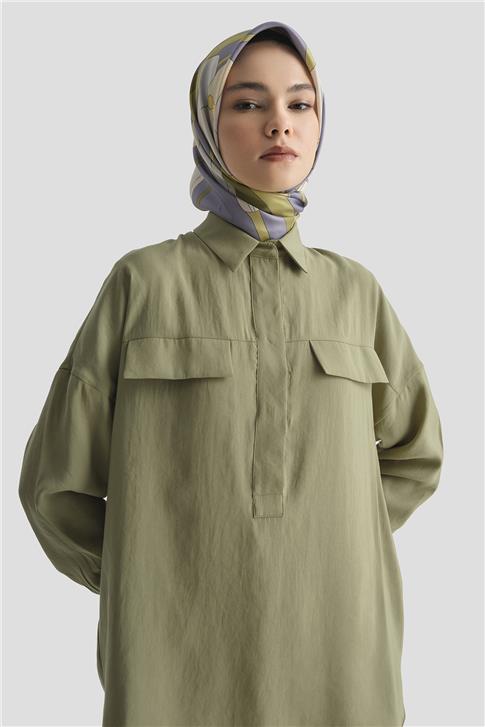 Armine Tunik 25YD9170 Zeytin Yeşili