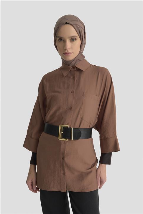 Armine Tunik 25YD9171 Kahverengi