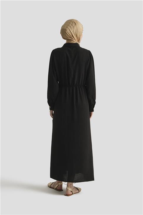 Armine Elbise 25YD9177 Siyah