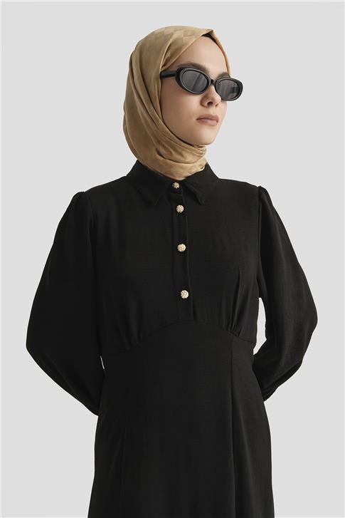 Armine Elbise 25YD9177 Siyah