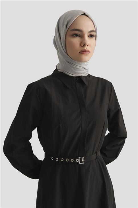 Armine Elbise 25YD9178 Siyah