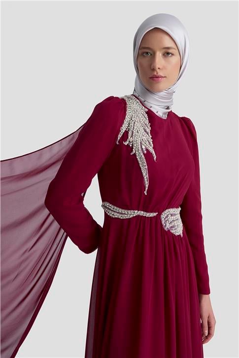 Armine Abiye 25YD9183 BORDO